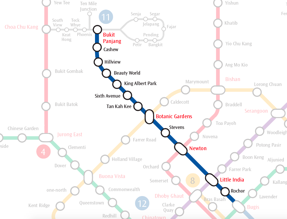 Downtown Mrt Station Map Previewing The Singapore Mrt Downtown Line Stage 2 | The Explore Blog